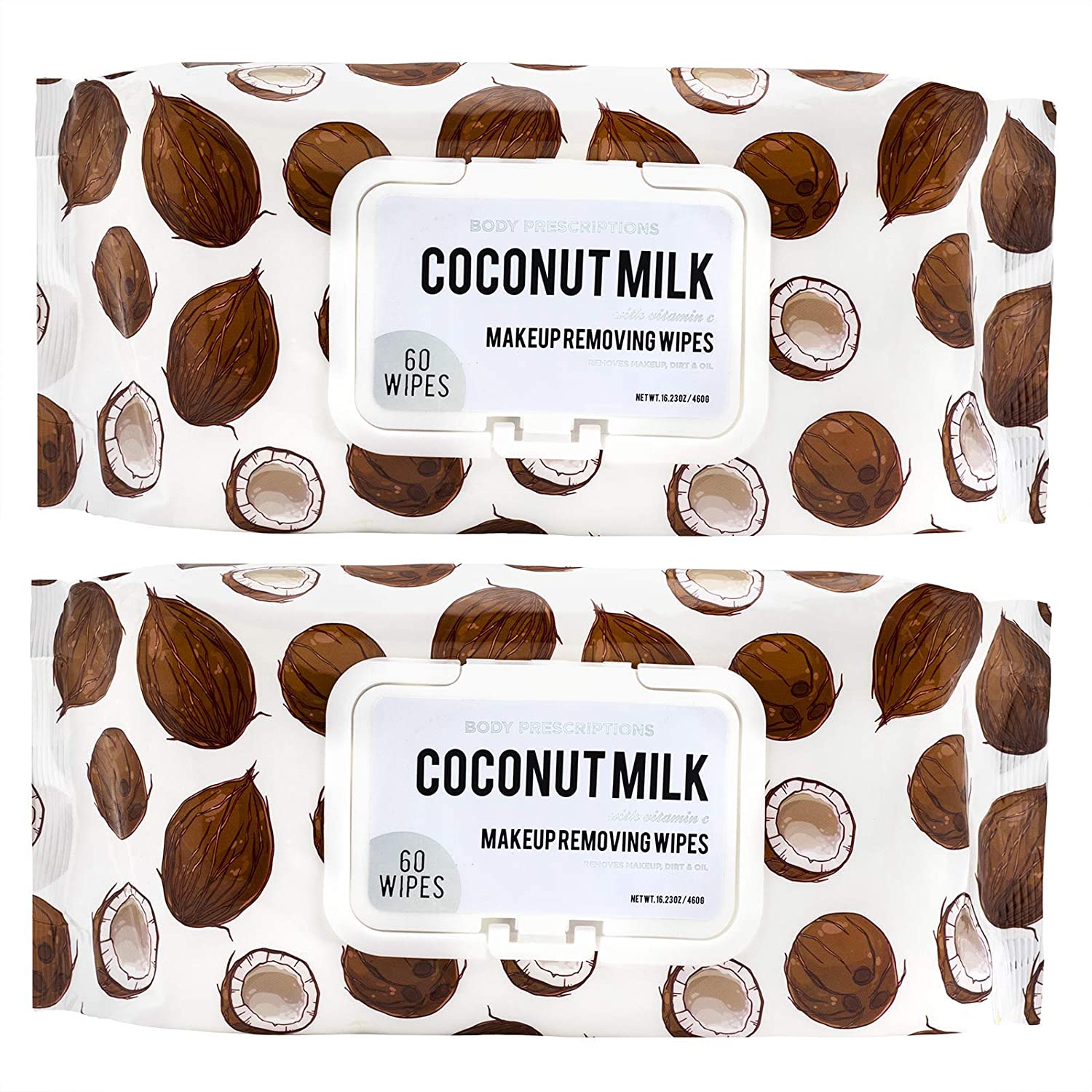 2 pack facial wipes by Body Prescriptions