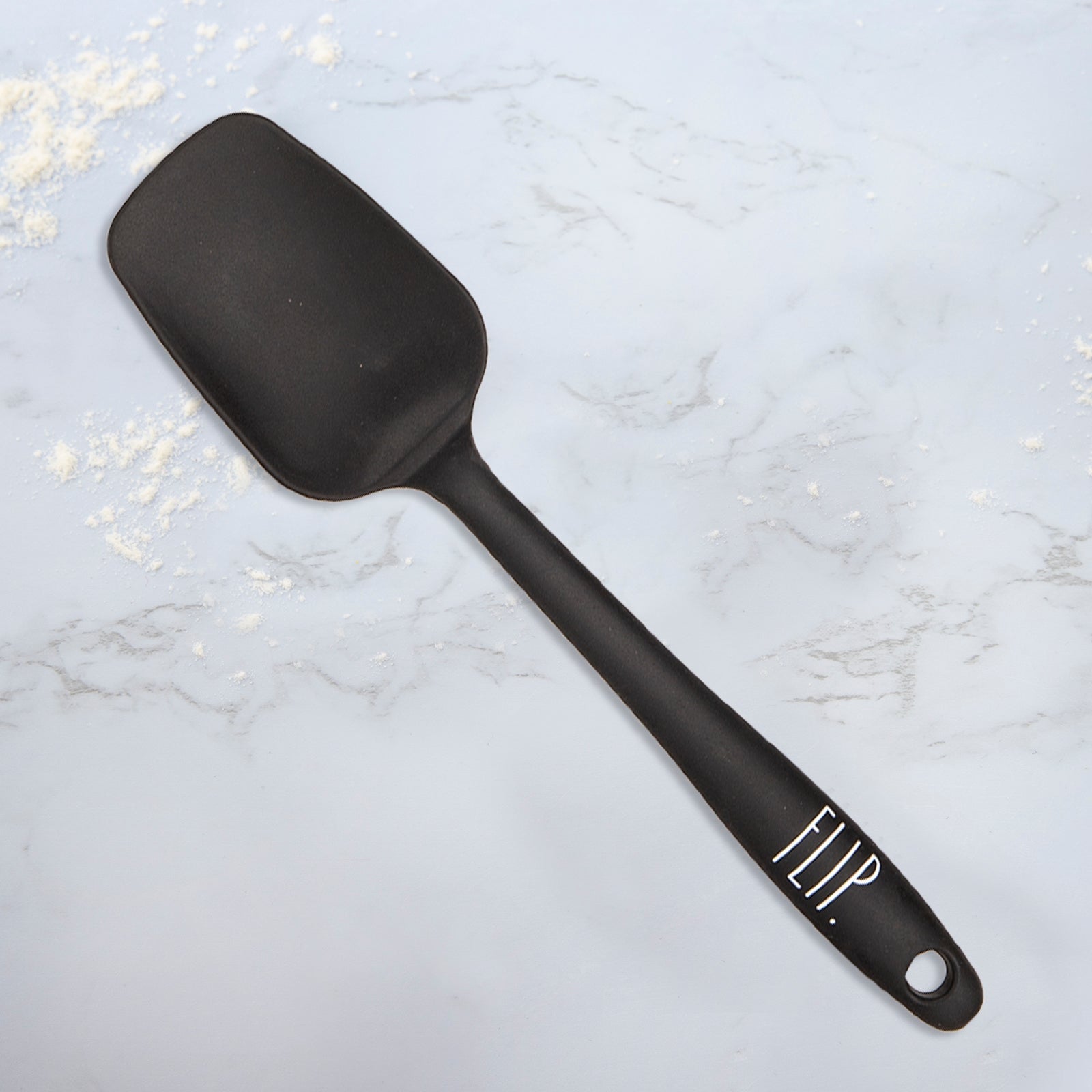 Rae Dunn Everyday Collection 2 Piece Mini Spatula Set, Silicone Kitchen Tools, Spatula and Slotted Spatula